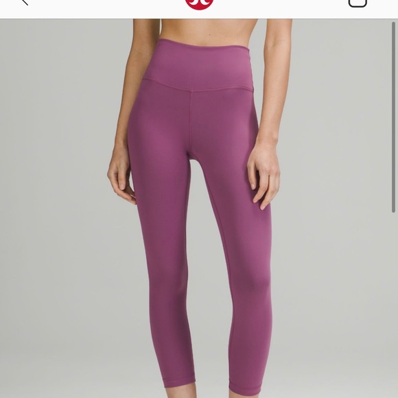 Lululemon Plum colored Crop leggings - Picture 1 of 3